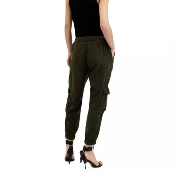 NWT All Saints size 4 Freda Cargo Trouser Pants - Olive/Army Green - Picture 2 of 8